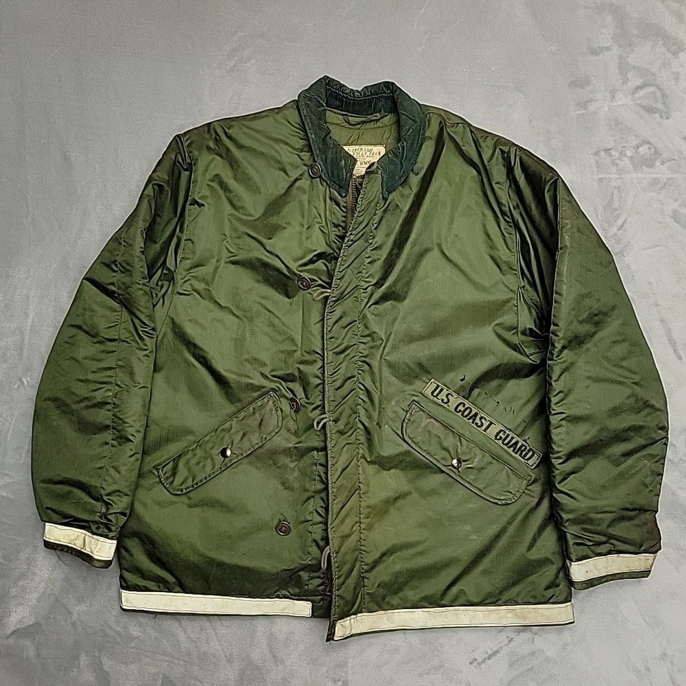 Alpha‎ Industries Jacket L USCG Extreme Cold Weather Impermeable 70s Coast Guard